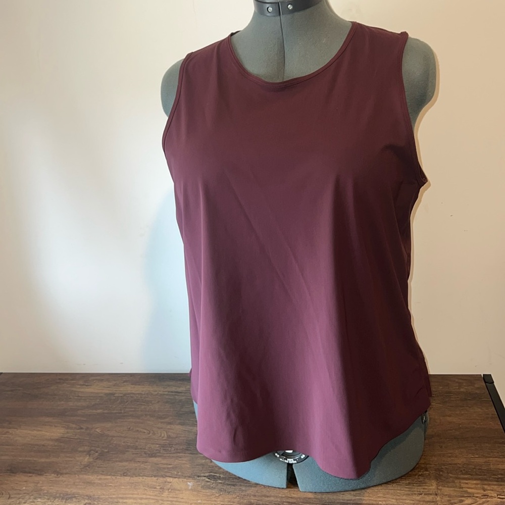 Lululemon Athletica Red Purple Relaxed Sleeveless Tank Top